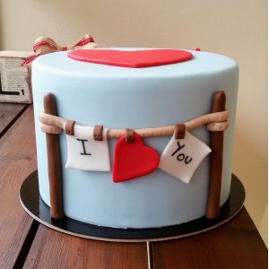 love cake γαλάζια