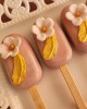 cake popsicles with flowers