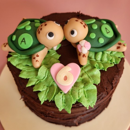 loving turtles cake