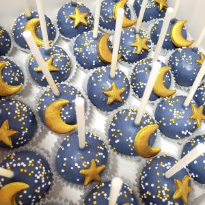 cake pop αστέρι-φεγγάρι