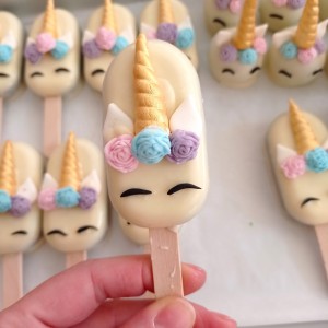 cake popsicles unicorn