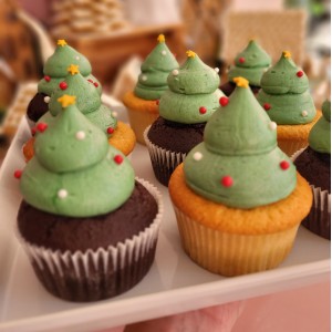 christmas tree midi cupcakes