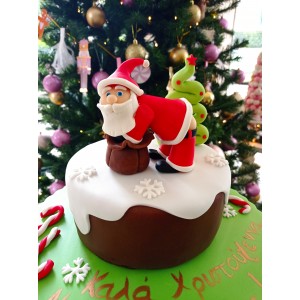 Funny Santa Claus cake