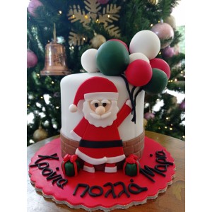 Santa Claus & balloons cake
