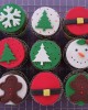 christmas cupcakes ζαχαρόπαστα