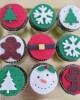 christmas cupcakes ζαχαρόπαστα