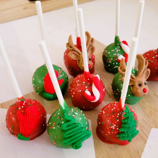 christmas cake pops