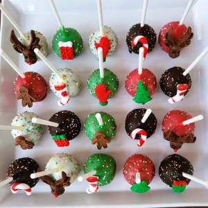 christmas cake pops