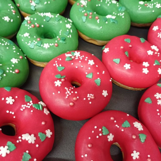 christmas donuts