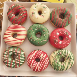 christmas donuts