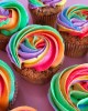 cupcakes rainbow