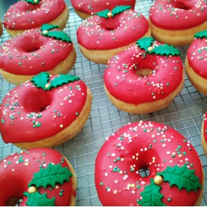 christmas donuts