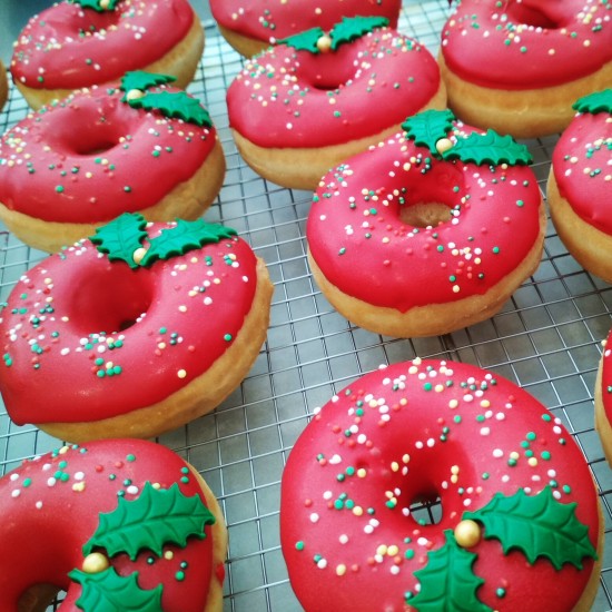 christmas donuts