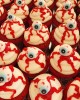 bloody eyeball cupcake