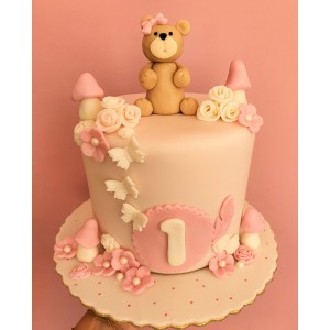 little bear girl cake