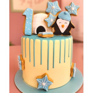 penguin cake