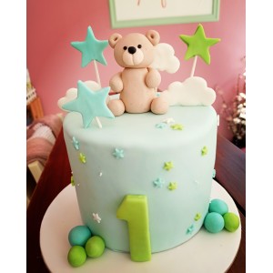 little bear boy cake