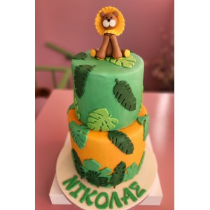 jungle cake - 2 tier