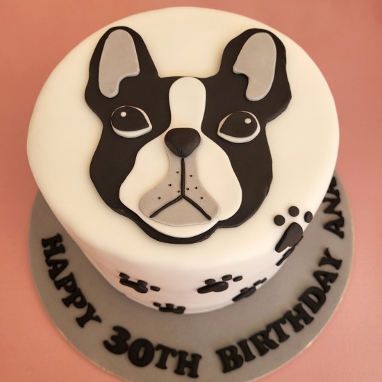 bulldog cake