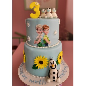 frozen cake - 2 tier