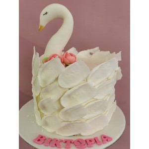 swan cake