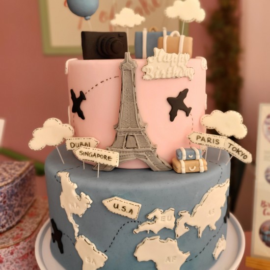 travel cake - 2 tier