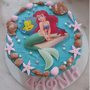 ariel mermaid cake