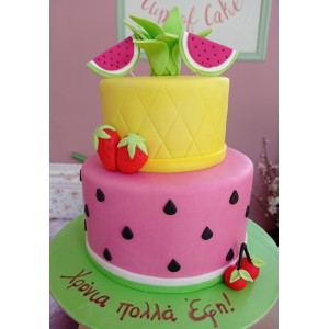 summer fruits cake